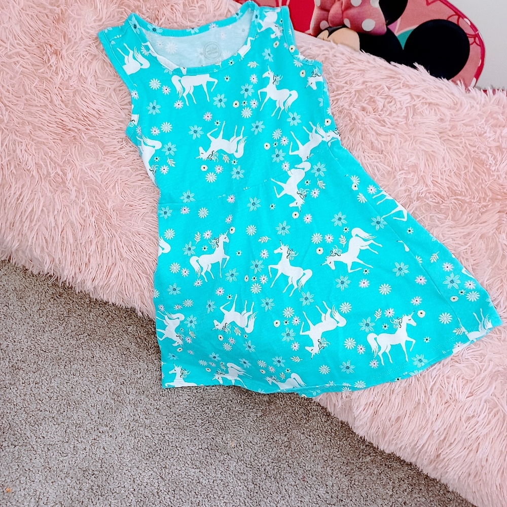 A Blue and White Dress.